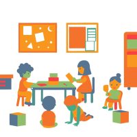 5-year-olds-doing-group-activities-in-a-early-educ