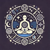 DALL·E 2024-07-22 12.02.01 - A minimalistic icon representing 'The Inner World Explorers' in the style of the provided image. The icon features a person meditating with elements l