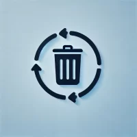 DALL·E 2024-10-25 19.40.58 - A minimalistic icon representing 'Garbage In, Garbage Out,' symbolizing the concept that poor input leads to poor output. The icon should feature a tr