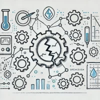 DALL·E 2024-10-26 16.51.01 - A simple, hand-drawn 2D illustration representing a system under stress. Show symbols like interconnected gears with cracks or pressure lines, indicat