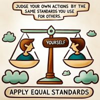 apply-equal-standards---judge-your-own-actions-by-