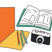 notebook--colored-pencils-and-camera