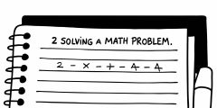 the-written-process-of-solving-a-math-problem